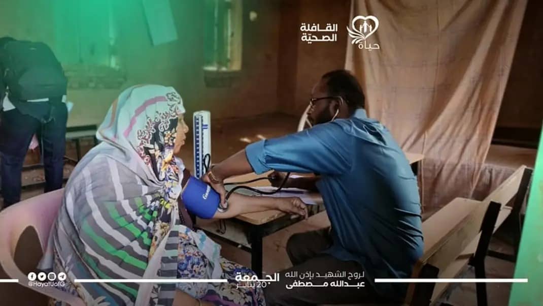 Health convoy providing medical care